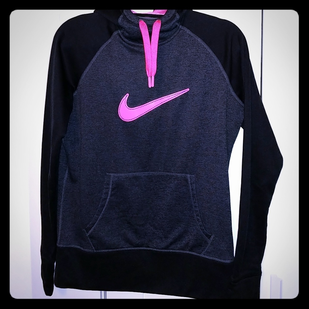 Nike thermal fit hoodie black, gray and pink